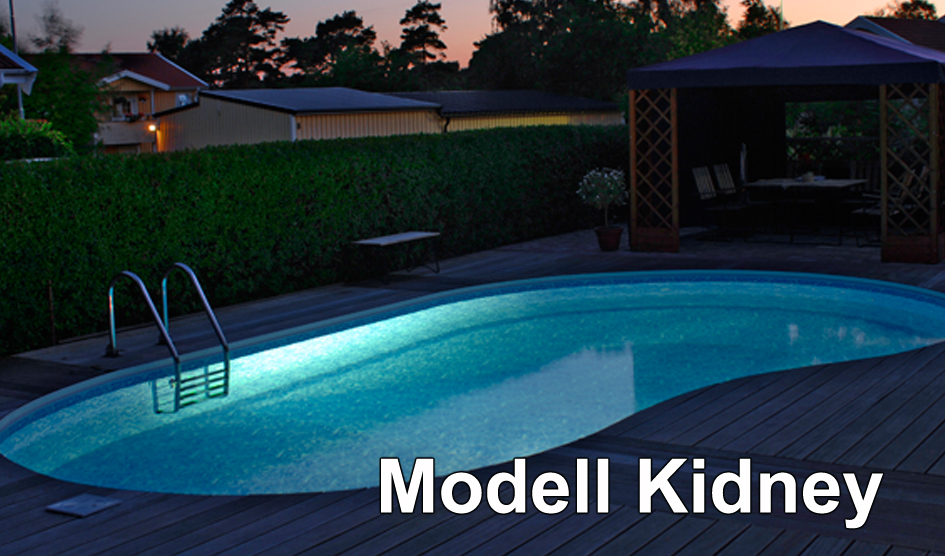 Poolmodell Kidney från Miami Pool